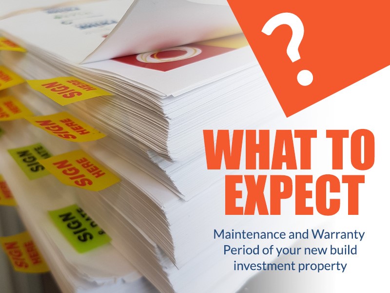 New Build Investment Property Your Builder Is Obligated To Provide You With New Home Warranty And Maintenance Period For A Legislated Period Of Time.